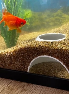 鱼缸地下隐藏洞穴小型鱼虾躲避屋空心小鱼鱼缸水族装饰造景小