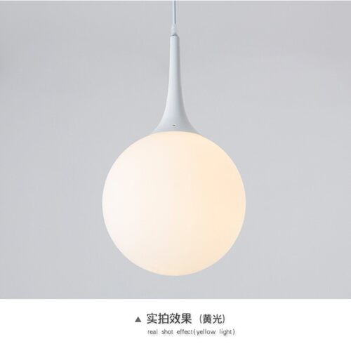 奶白现代圆球形阳台客厅过道创意具