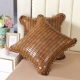 夏季 抱枕凉席沙发靠枕靠垫夏天麻将竹席办公室靠枕腰靠