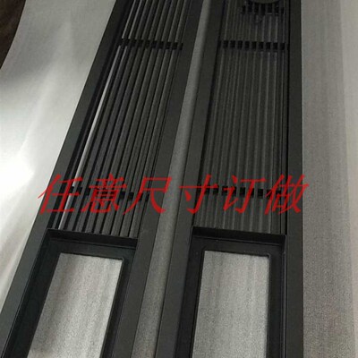 中央空调出风口无边框窄边带灯孔灯槽无边框线性百叶格栅