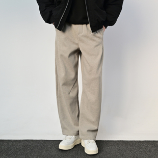 宽松百搭保暖长裤 男2025冬季 潮牌 复古抽绳加绒休闲裤 233UNIT美式