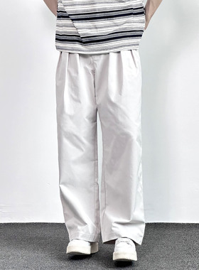 233UNIT 日系复古休闲裤男春秋季2025新款宽松直筒裤复古百搭潮裤