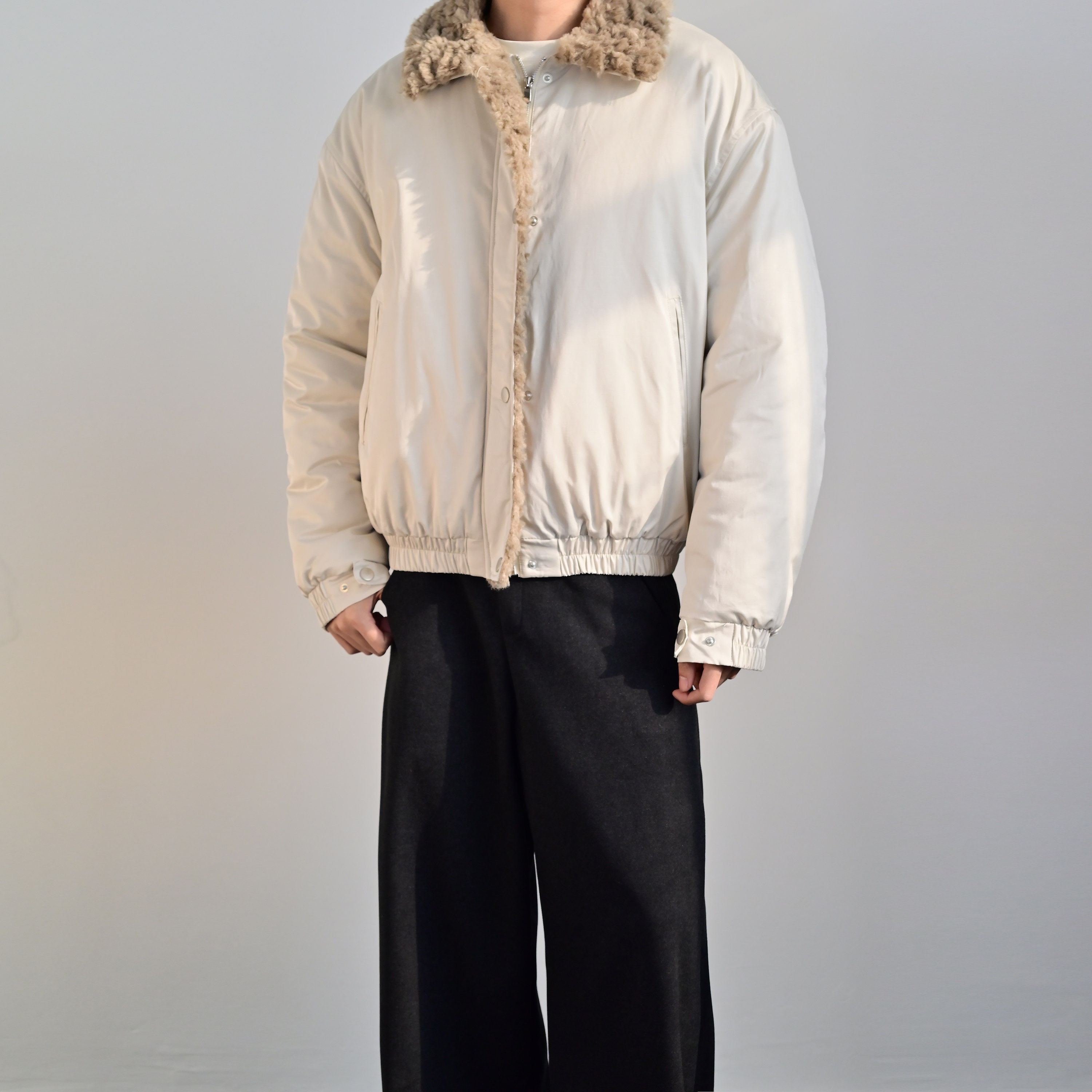 233UNIT美式复古羊羔绒毛领翻领棉衣男女冬季加厚保暖高级感夹克,男装,棉衣,淘宝优惠券,粉丝福利购,淘宝优惠卷