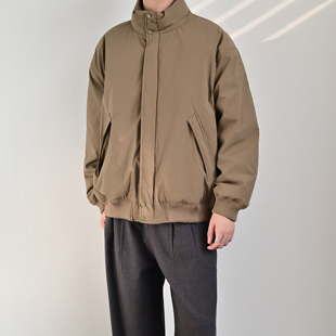 233UNIT美式复古立领保暖羽绒服男女情侣保暖外套工装风羽绒夹克