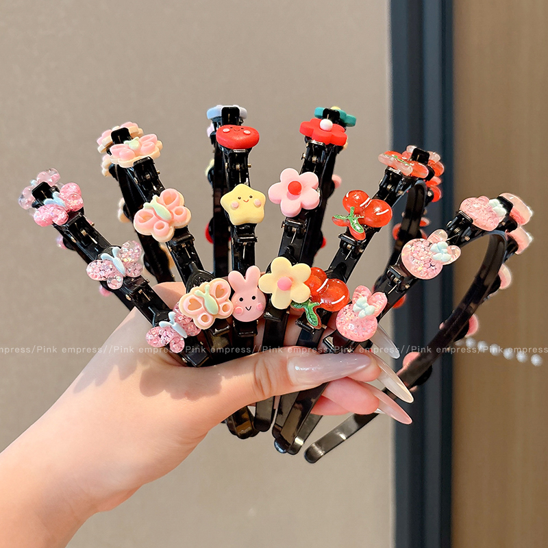 儿童卡通发箍女童发饰发卡宝宝不伤发编发头箍碎发神器小女孩头饰