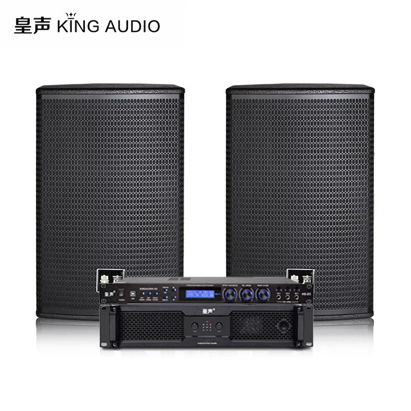 KingAudio/皇声D10一拖二专业KTV音箱音乐吧酒吧家庭K歌音响套装