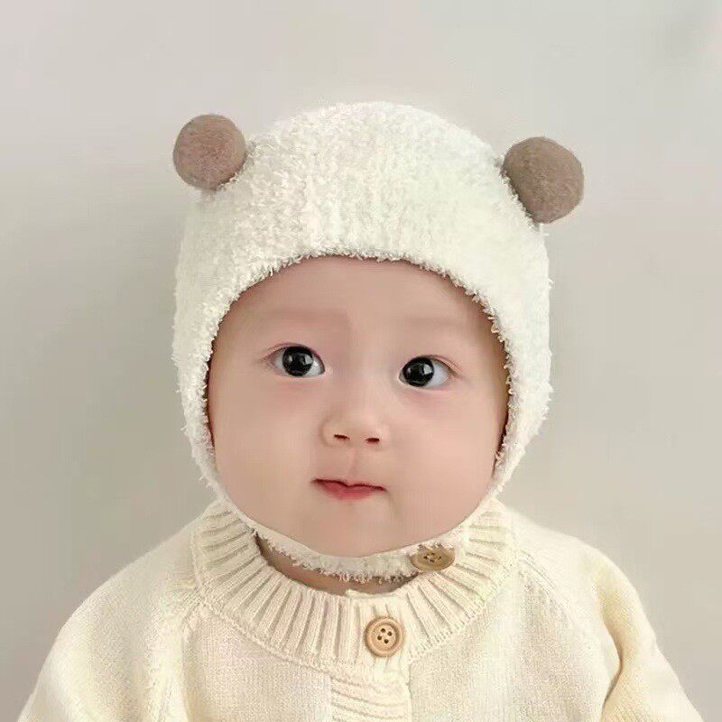 婴儿帽子秋冬季宝宝可爱护耳帽