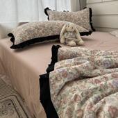 赫本风ins覆古田园小碎花水洗棉夏凉被四件套夏季 空调被双人夏被