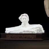 毛主席橘子洲头像陶瓷白瓷毛伟人雕像半身头像办公室收藏摆件送礼