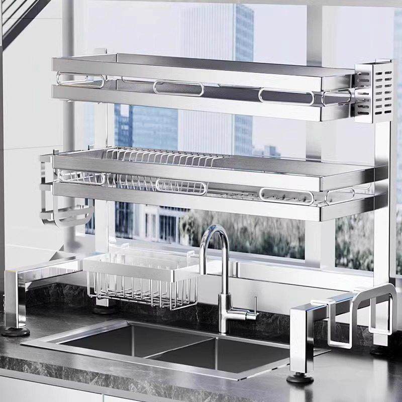 德国厨房水槽304不锈钢置物架放碗碟盘沥水收纳碗架多功能洗碗架,厨房/烹饪用具,厨房置物架/置物柜/角架,淘宝优惠券,粉丝福利购,淘宝优惠卷