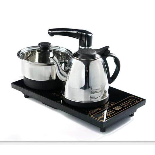 茶具套装三合一电磁电茶炉全自动上水烧水壶消毒锅智能尺寸20*37