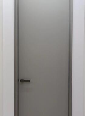 极窄铝木平开门客厅白色简约室内门厨房阳台静音门极简意式套装门