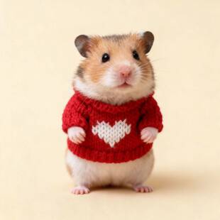 金丝熊专用小衣服仓鼠小体型豚鼠大体花枝鼠保暖毛衣高颜值宠物猫