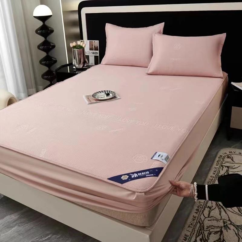 夏季新款高端冰丝凉席三件套床单凉感席空调席冰席子可机洗床笠款