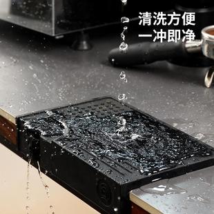 咖啡机手柄防滑硅胶垫 咖啡压粉垫吧台垫转角锤粉垫布粉垫意式