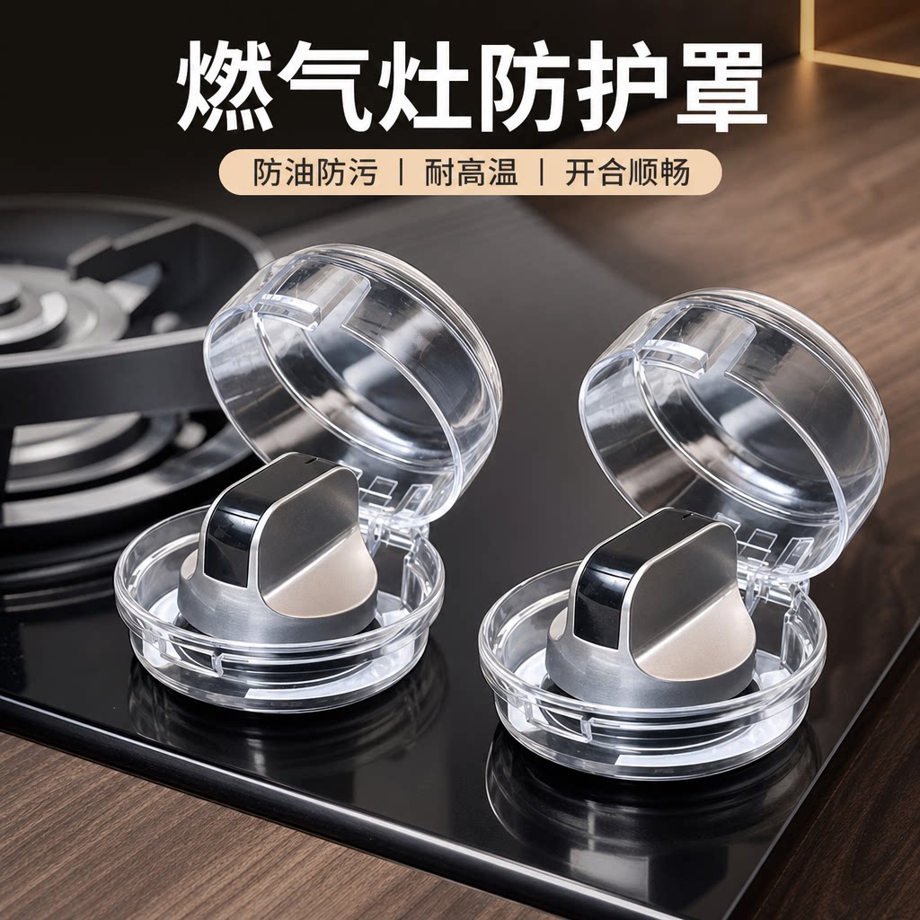 家用燃气灶开关保护罩煤气灶防尘