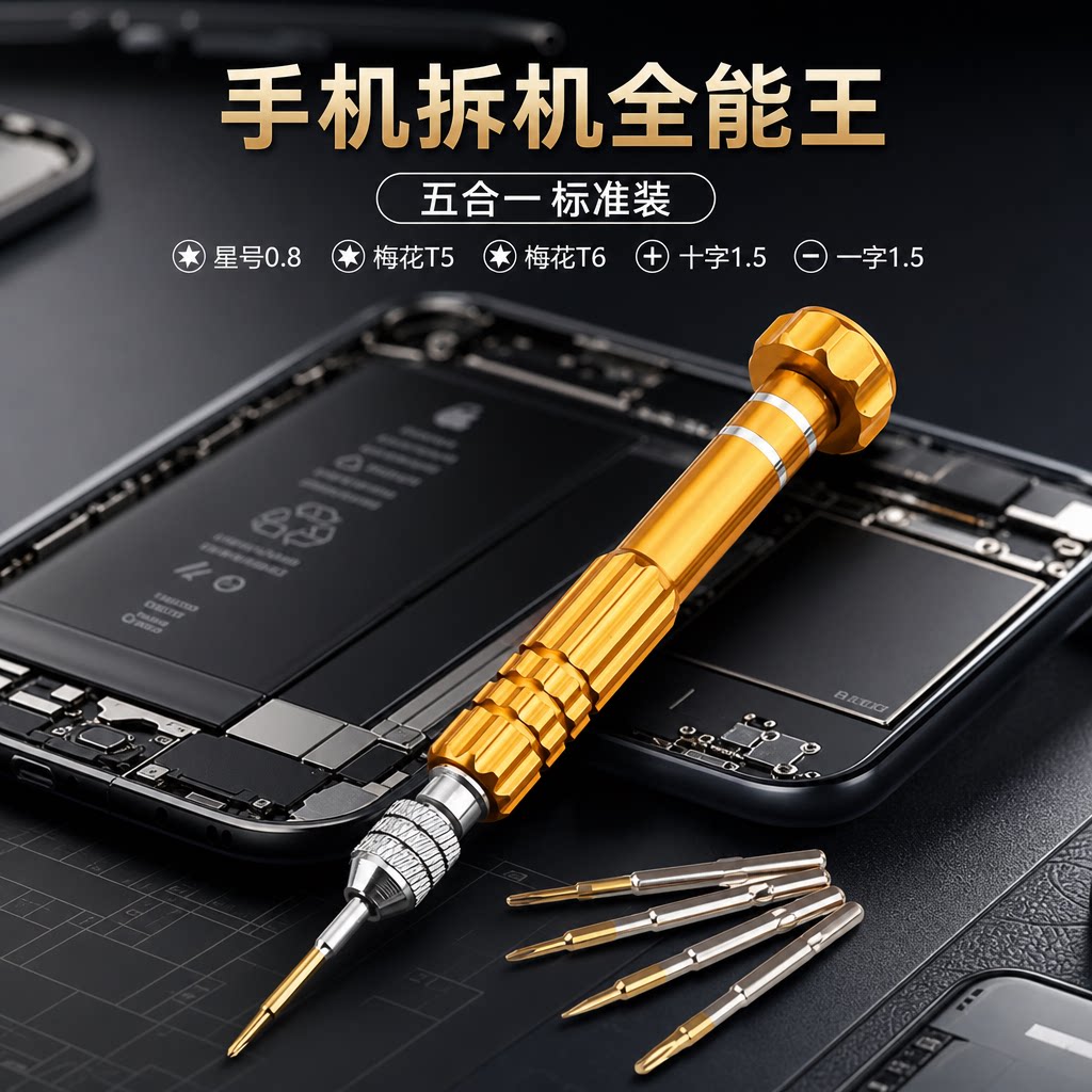 手机拆机五角星六角螺丝刀套装