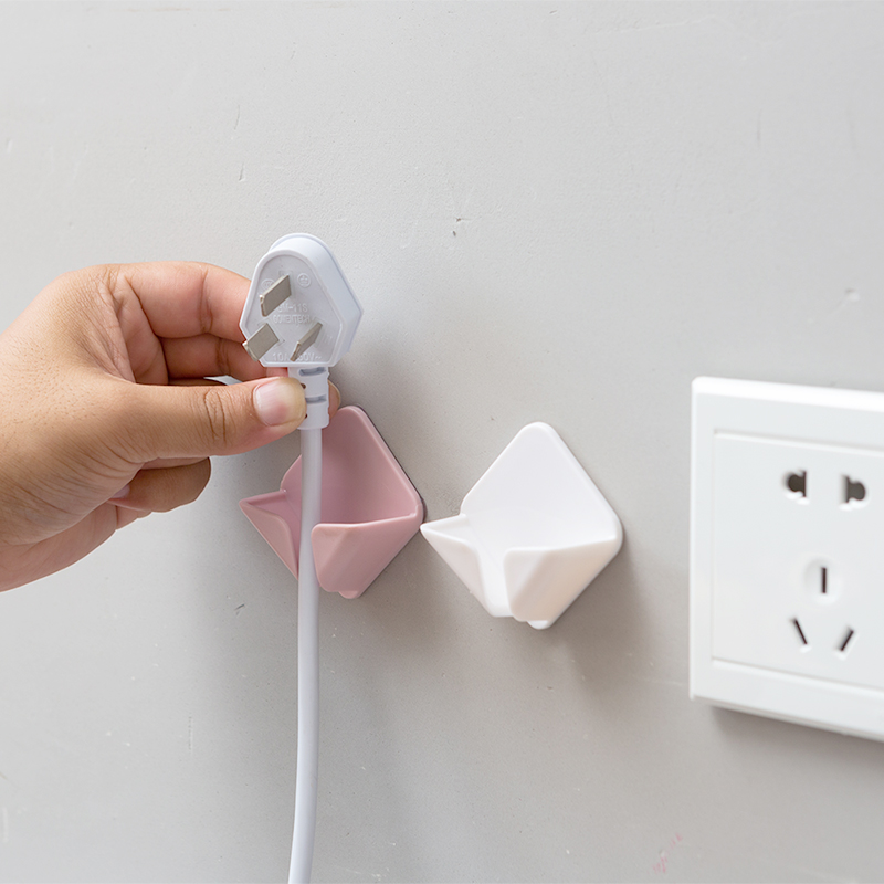 电源线厨房墙壁插座收纳固定器