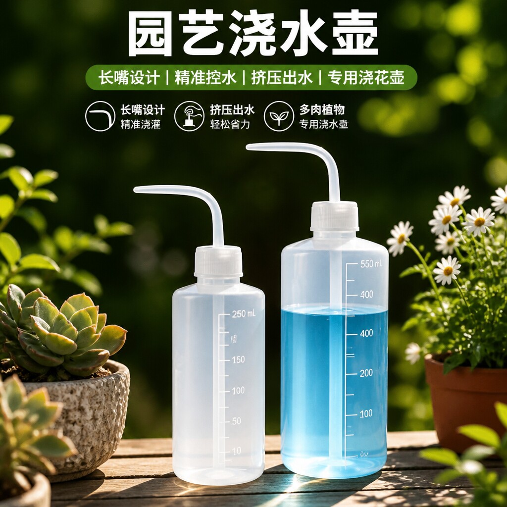 多肉尖嘴弯嘴挤压浇水壶