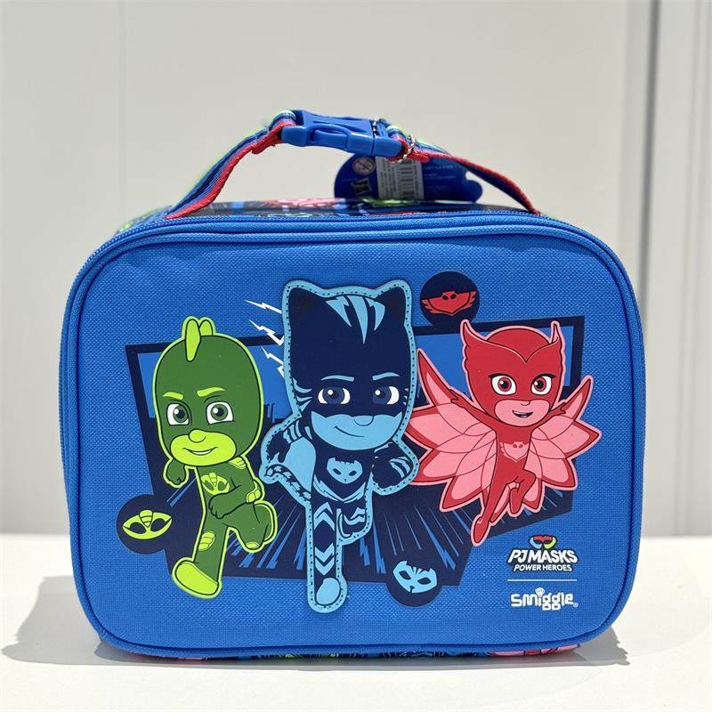 澳洲Smiggle便当盒饭盒蓝色睡衣小英雄收纳餐包单肩包保温包冰包