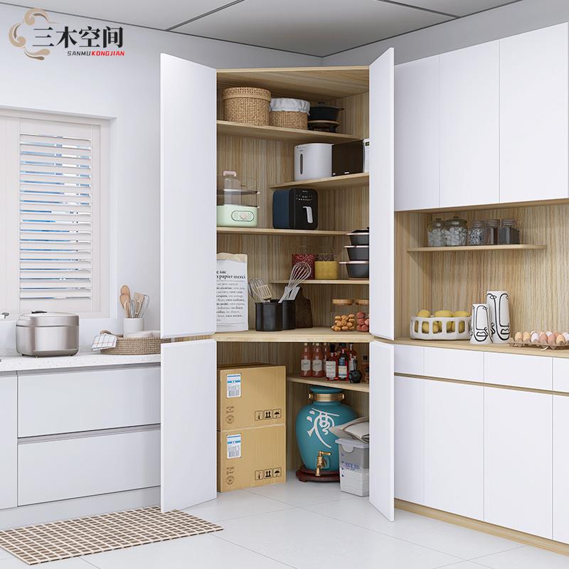 新型餐边柜鞋柜收纳柜一体靠墙拐角柜小户型钻石型转角入户玄关柜