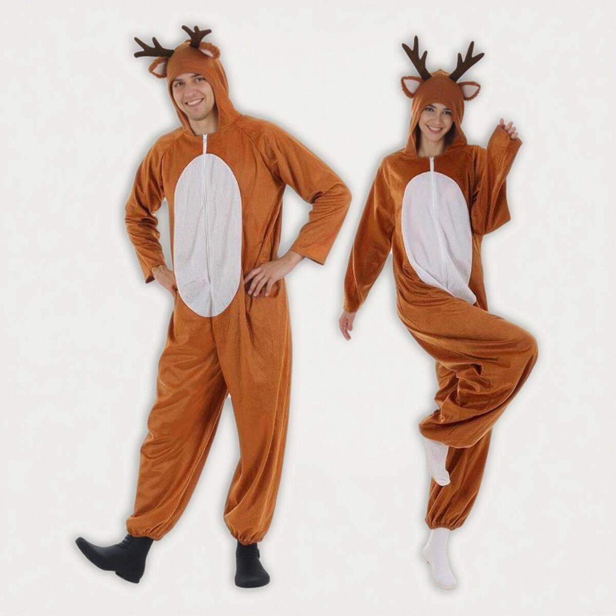 2025 新款圣诞节外贸出口扮演服驯鹿装圣诞老人cos麋鹿大男