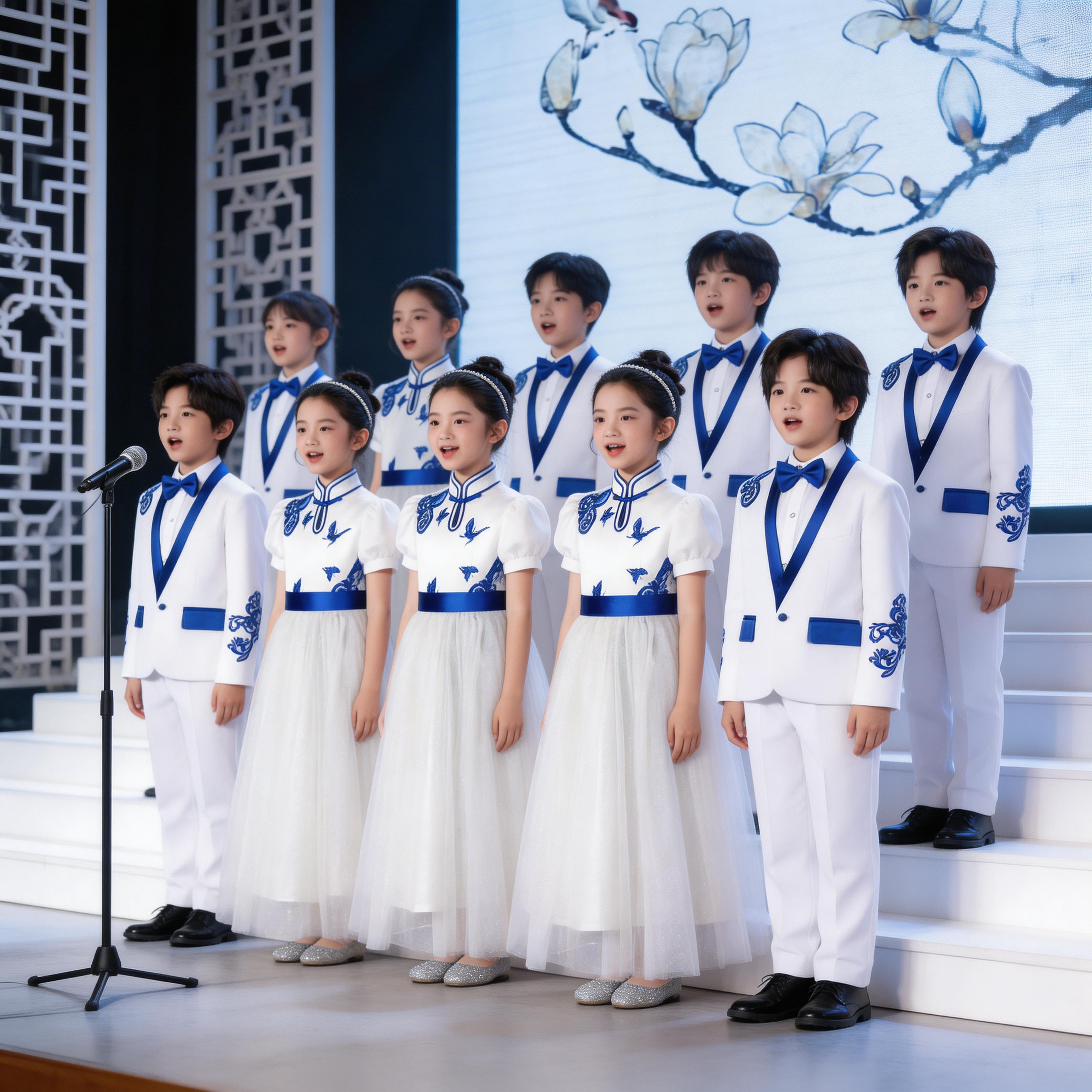 六一儿童合唱朗诵演出服