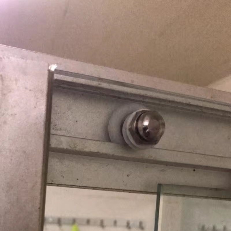 淋浴房移门滑轮老式滑轮圆弧形浴室玻璃轨道轮子滚轮全