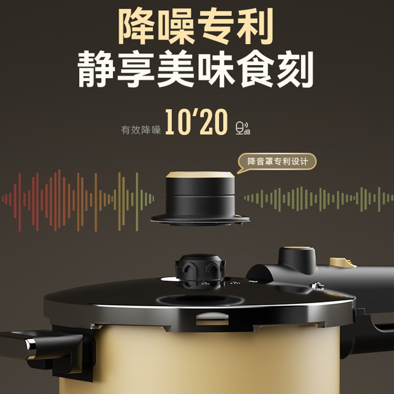 韩国压锅防爆大容量小型微压力锅炖汤燃气电磁炉