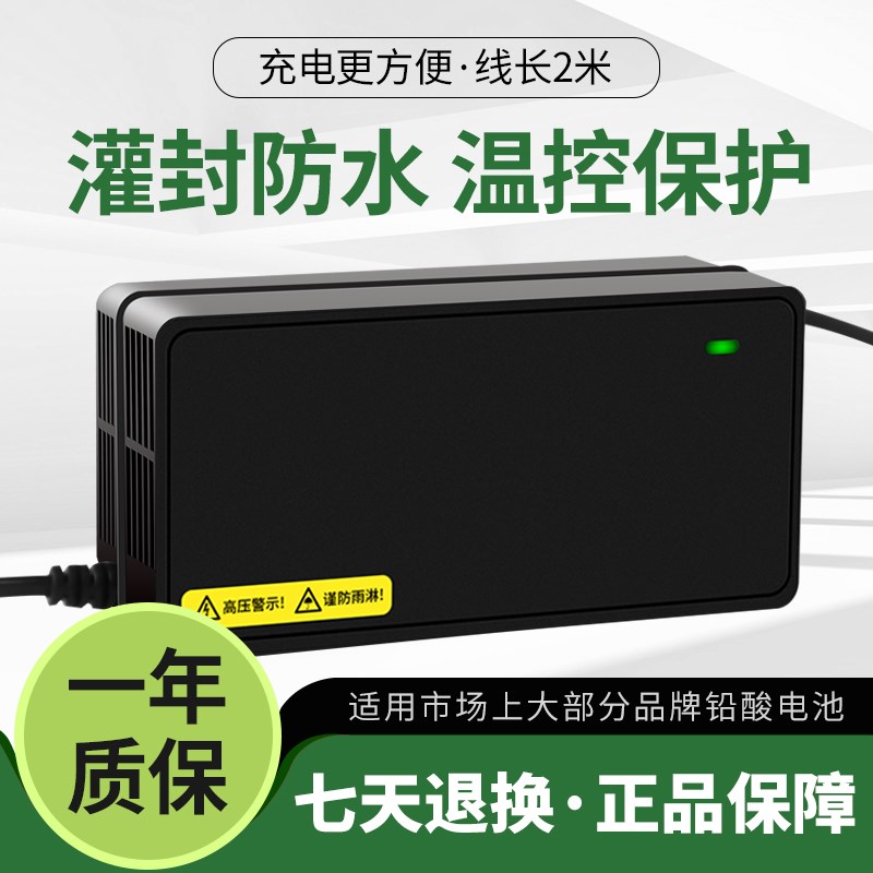 琳茵防水适用绿能电动车电瓶充电器48V20AH60V30AH72V32A新国标