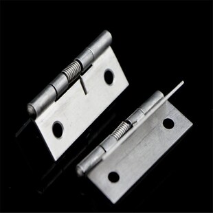 精密304不锈钢弹簧合页柜门闭门器自动回位带扭簧五金回弹铰链