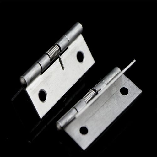 精密304不锈钢弹簧合页柜门闭门器自动回位带扭簧五金回弹铰链