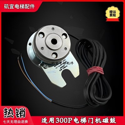 适用迅达300P电梯QKS9门机磁鼓EBI169643 ID.450007马达刹车片80V