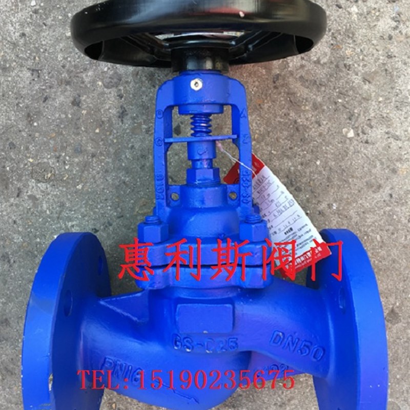 WJ41H-16C锅炉高温蒸汽导热油德标铸钢波纹管法兰截止阀DN15-400