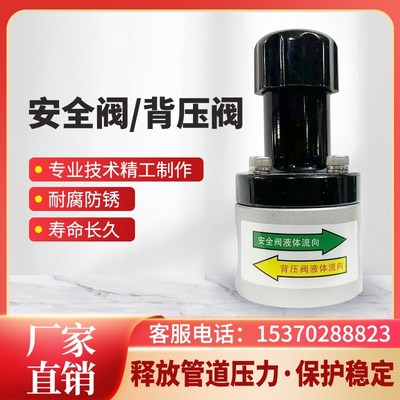 碳钢安全阀背压阀单向泄压阀DN15-20-25-32-40计量泵液体用