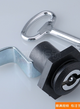 GCS黑色S型锁芯 封闭式黑色圆柱锁 开关柜门转舌锁 电表箱小锁