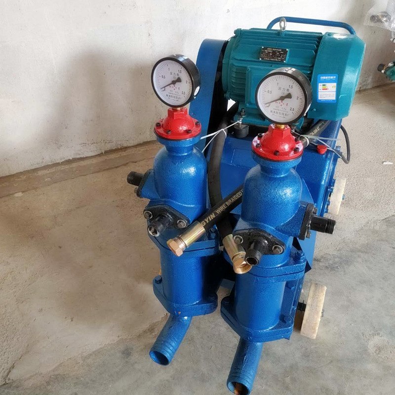 双缸活塞式注浆机工程小型电动水泥水玻璃注浆机HJB-6双缸灰浆泵