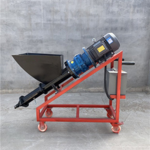 小型多功能门窗灌浆机防盗门220v水泥砂浆注浆灌缝机螺杆式 输送泵