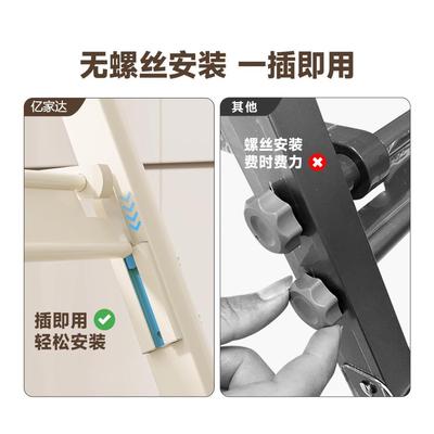 阳台落地挂衣架室内新款可折叠小型衣帽架卧室移动金属简易晾衣架