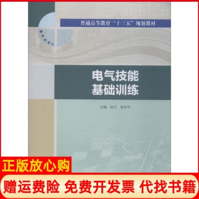 正版书】电气技能基础训练张宁李宗平张宁李宗平编中国水利水电出版社9787517066460