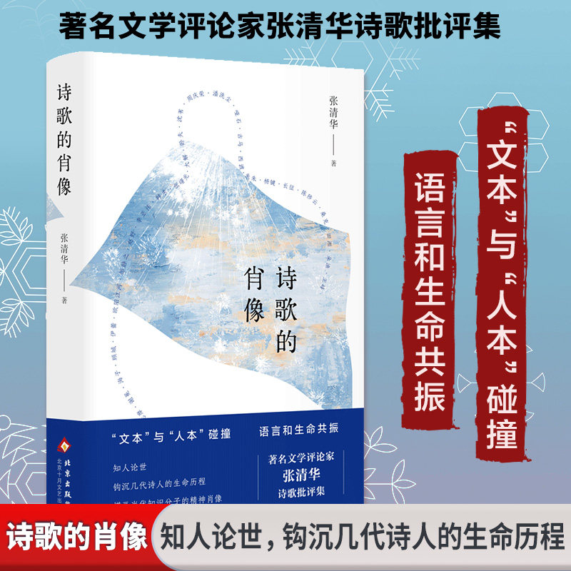 正版书诗歌的肖像张清华 著 著北京十月文艺出版社