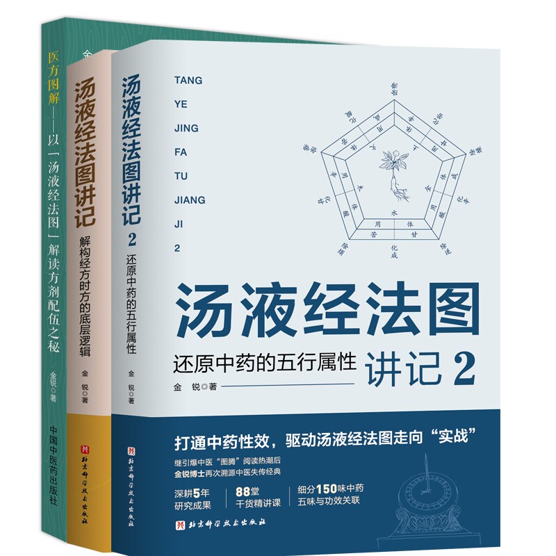 正版书汤液经法图讲记+医方图解等3册金锐北京科技