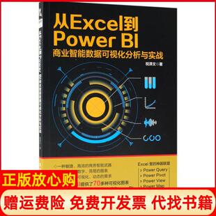 【正版书】从Excel到PowerBI商业智能数据可视化分析与实战祝泽文中国铁道出版社9787113244538
