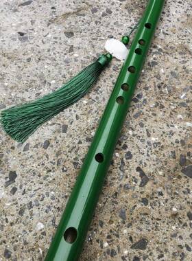 正品练绿色苦笛子学吹竹横笛古风优雅初学生竹笛