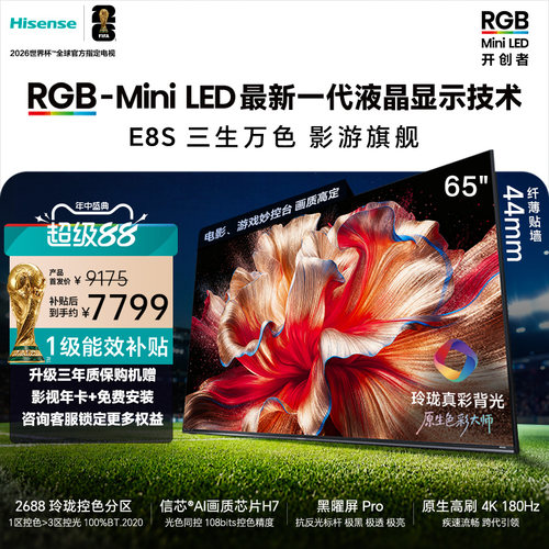 海信E8S65吋MiniLED电视世界杯