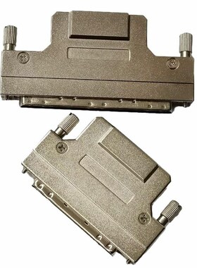 SCSI HPDB100公铁壳焊线式 scsi68P连接器 68芯100芯公焊线插头