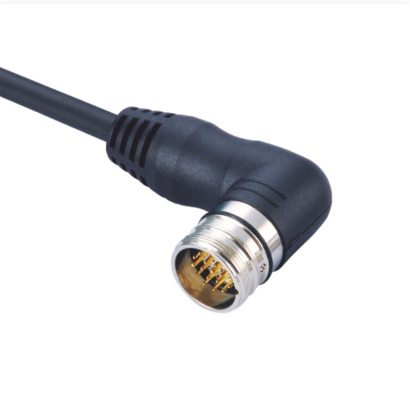 M23圆形编码器电机防水压铸一体信号动力电源成品线防水IP67/IP68