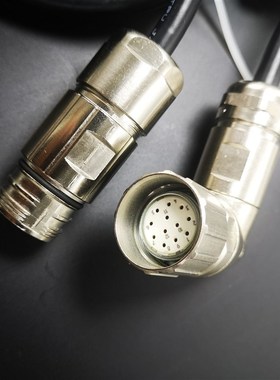 航空信号M23公母头直弯头L型  DFS60B DOL-2312-G10MLA3 G02 W01