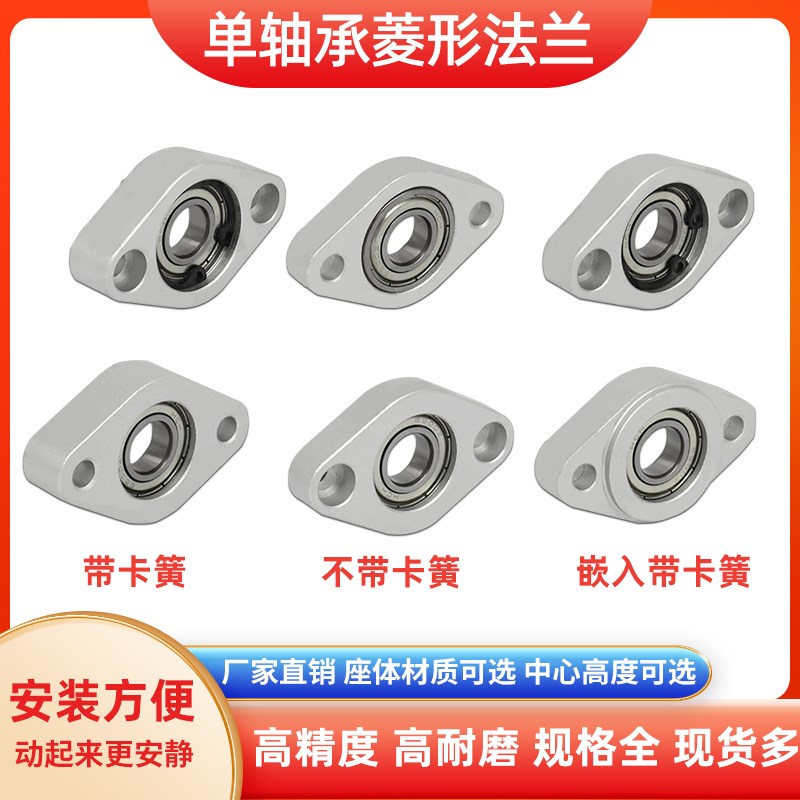 菱形法兰轴承座组件C-BACA BACN BACR BGRNB698 6900 6901 6902ZZ