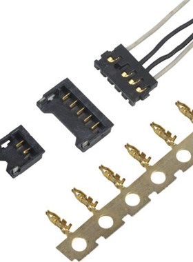 78171 78172同款品1.2间距 线对板连接器3-6P插座+胶壳+端子 现货